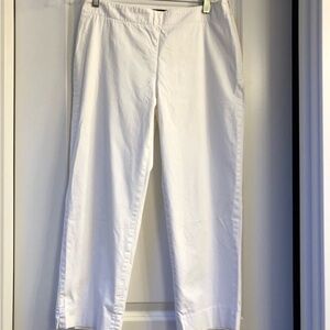Talbots Classic White Capri Pants